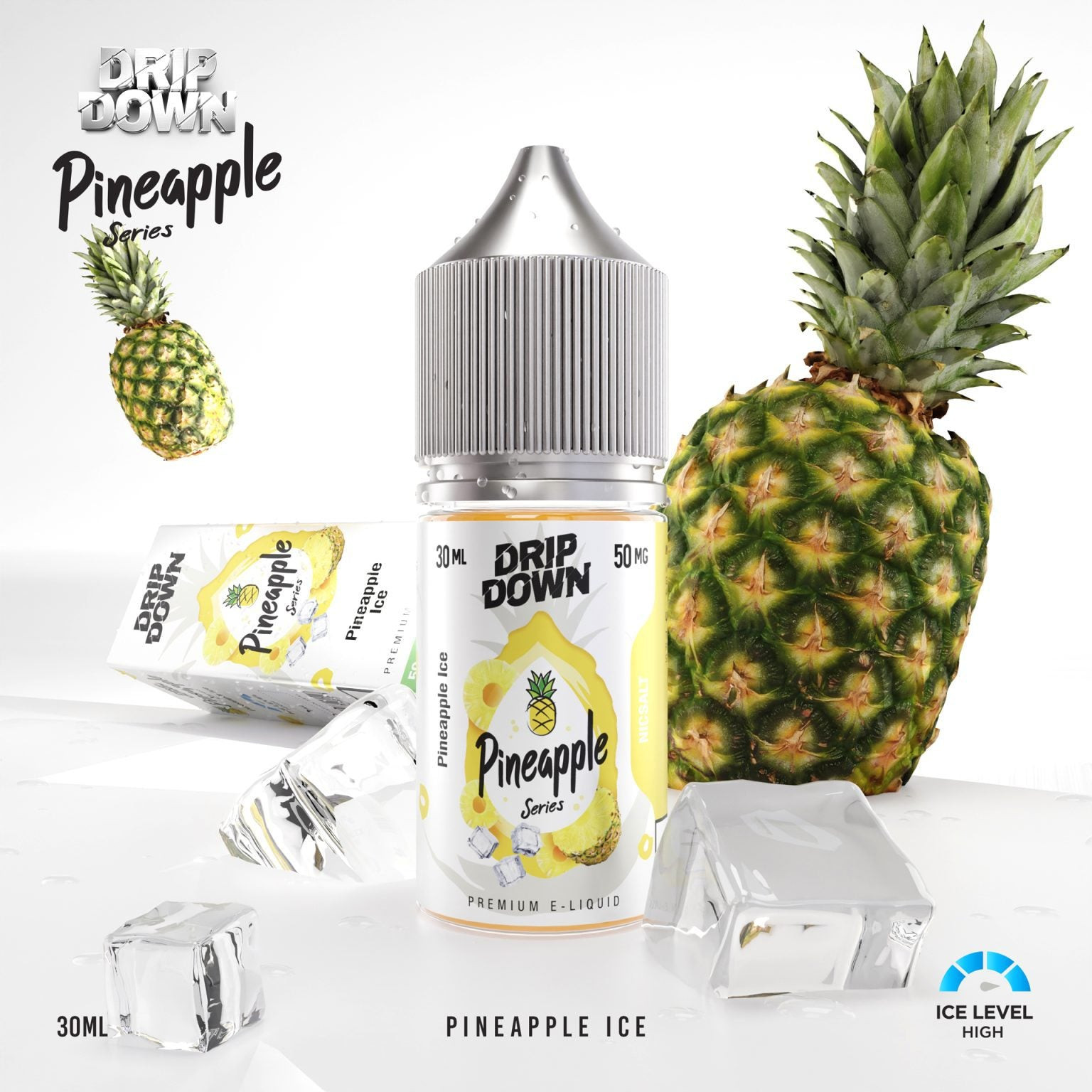 Drip Down Nic Salt 30ml (All Series) – Pineapple Pineapple Ice