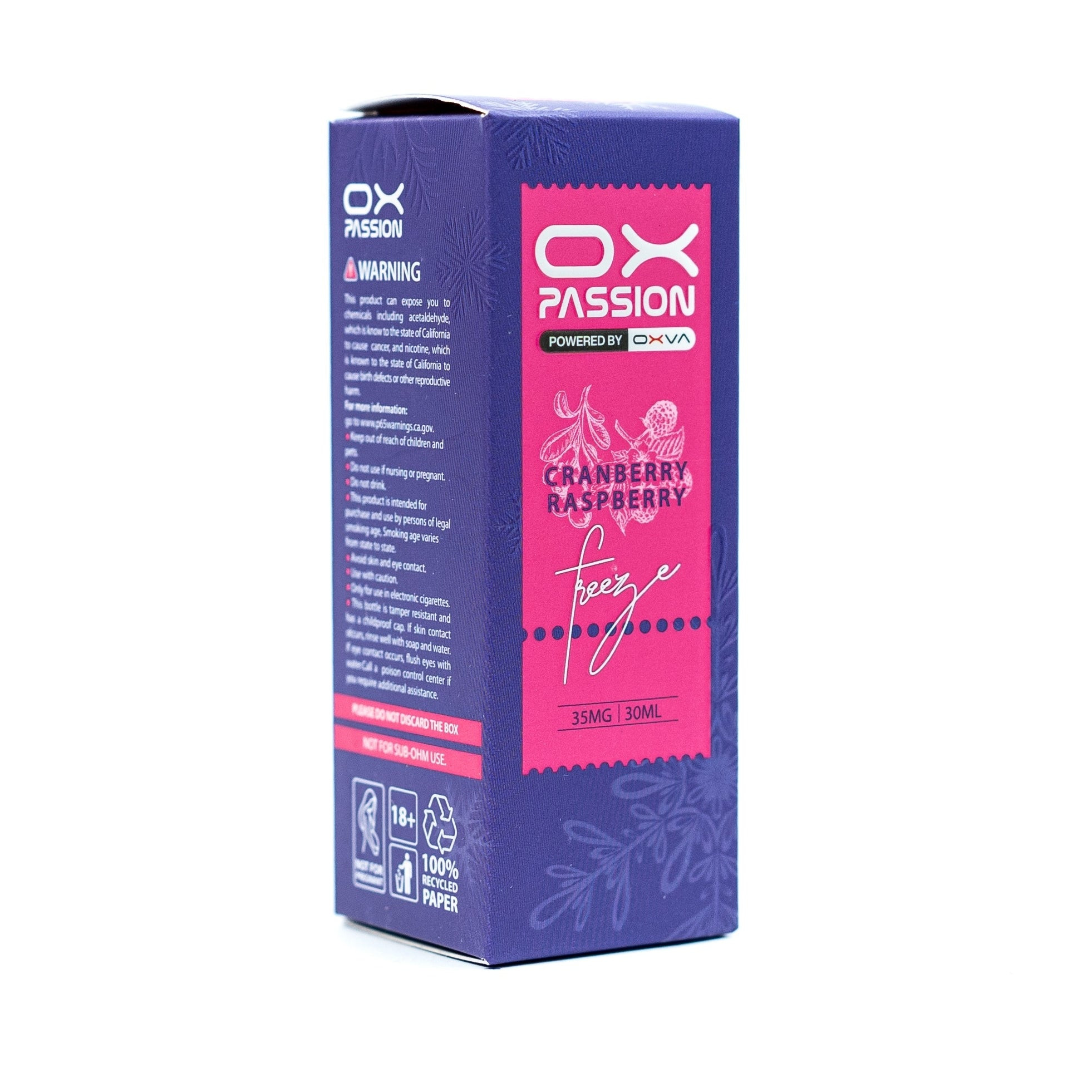 OXVA OX Passion Nic Salt 30ml – Freeze Cranberry Raspberry