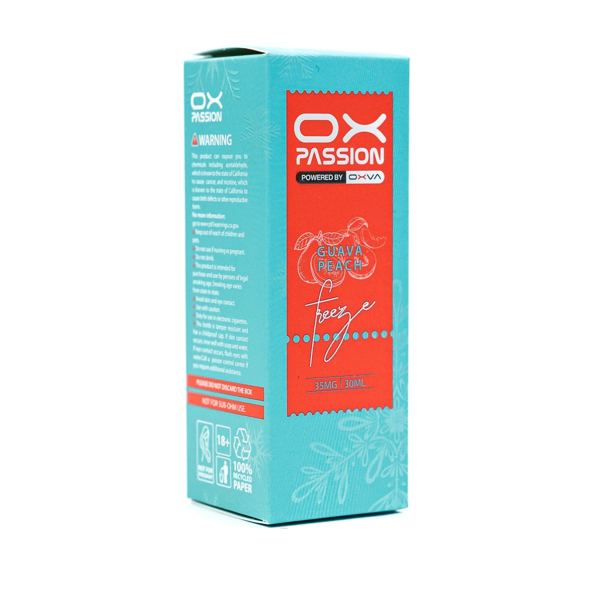 OXVA OX Passion Nic Salt 30ml – Freeze Guava Peach