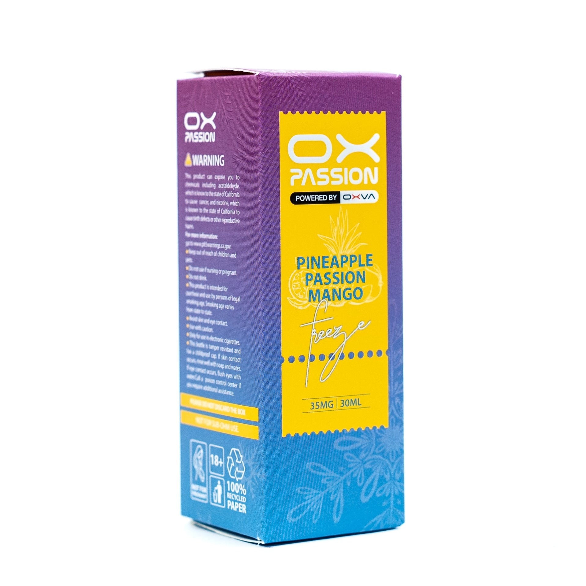 OXVA OX Passion Nic Salt 30ml – Freeze Pineapple Passion Mango