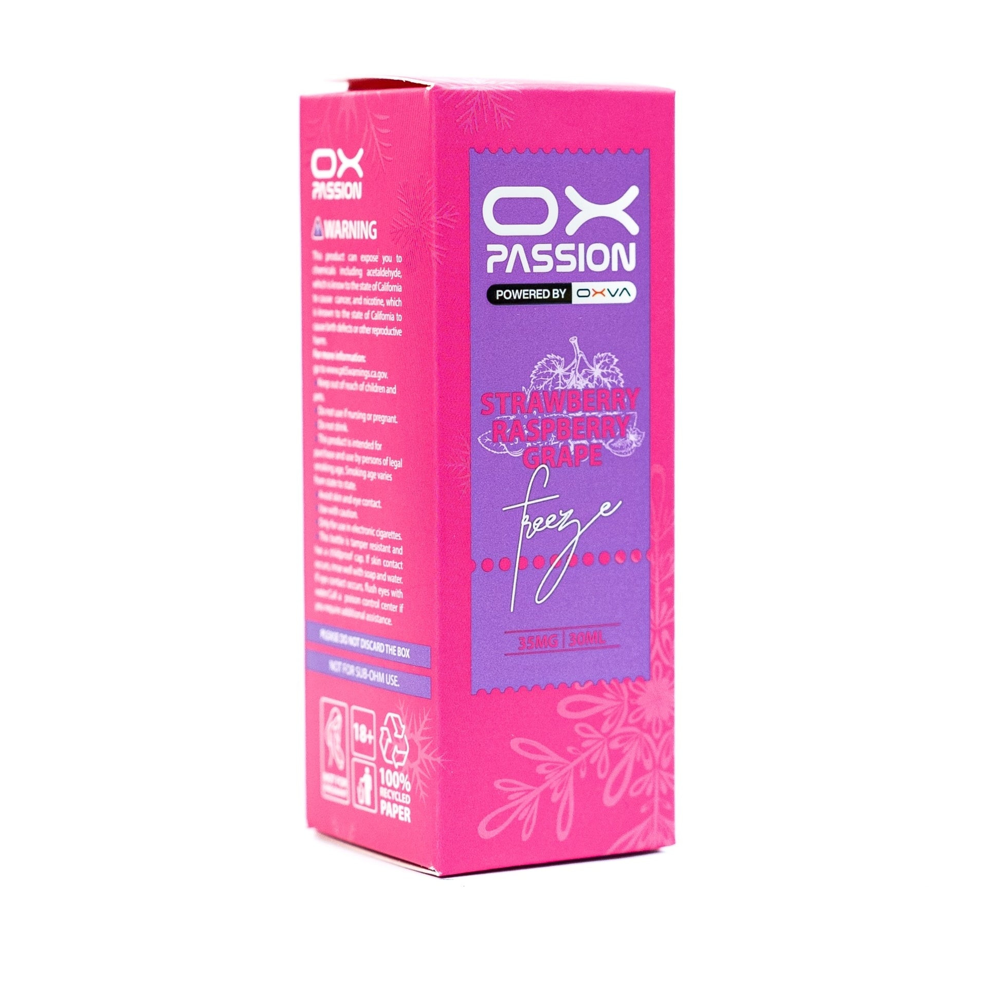 OXVA OX Passion Nic Salt 30ml – Freeze Strawberry Raspberry Grape