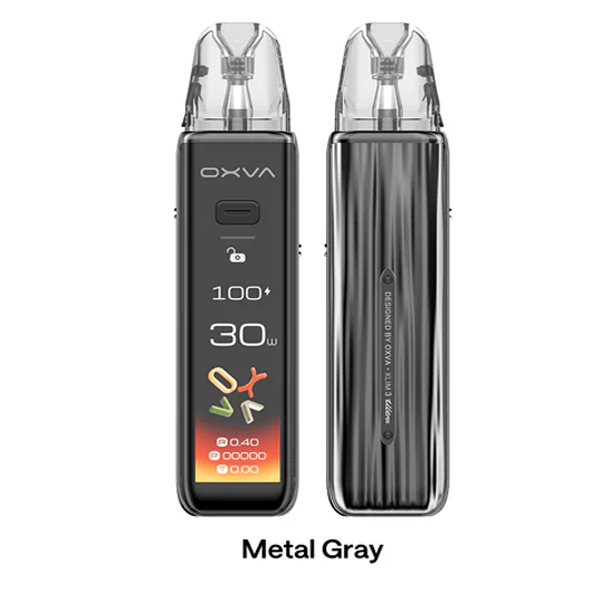 OXVA Xlim 3 Ultra Pod Kit – Metal Gray