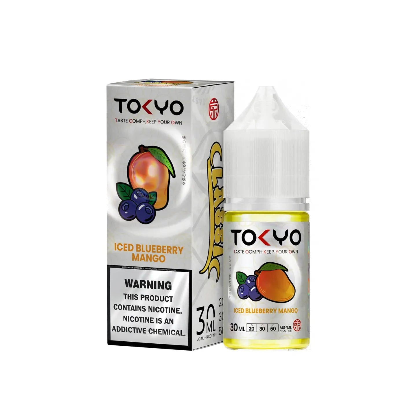 Tokyo Classic & Shine Series Nic Salt 30ml – Iced Blueberry Mango