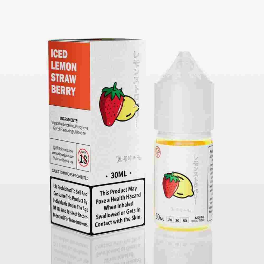 Tokyo Classic & Shine Series Nic Salt 30ml – Iced Strawberry Lemon