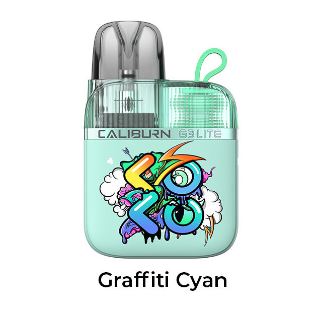 Uwell Caliburn G3 Lite Koko Pod Kit – Graffiti Cyan